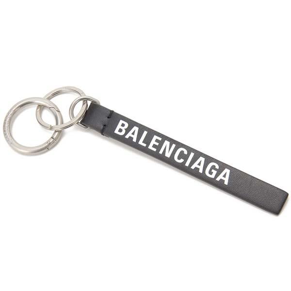 バレンシアガ BALENCIAGA キーリング キーホルダー ブラック 551984