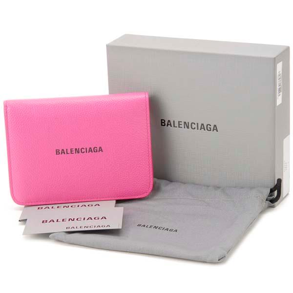 BALENCIAGA（バレンシアガ） 二つ折り財布 レディース ピンク 594205