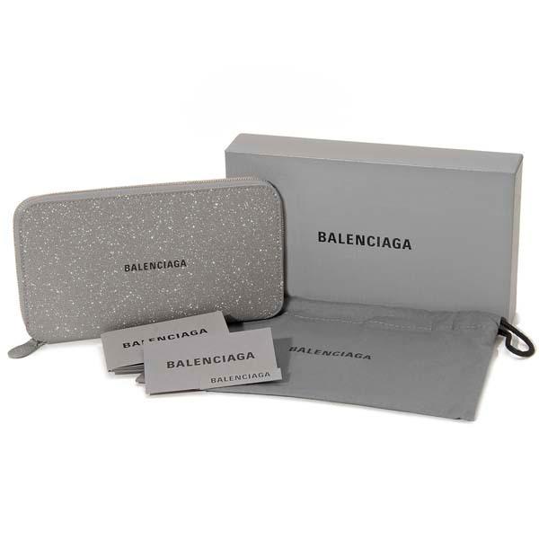 BALENCIAGA バレンシアガ ラウンドファスナー長財布 グレー BALENCIAGA バレンシアガ ラウンドファスナー長財布 グレー