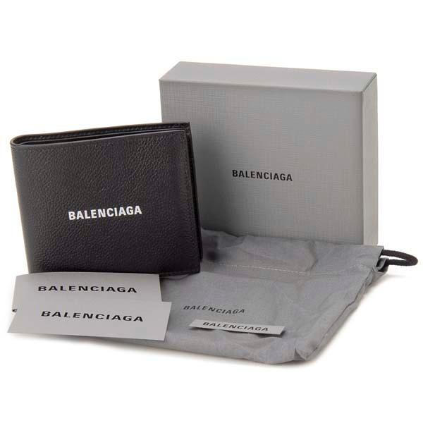 BALENCIAGA（バレンシアガ） 二つ折り財布 メンズ ブラック 黒色