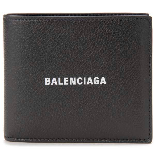 BALENCIAGA バレンシアガ　２つ折り財布　ブラック BALENCIAGA（バレンシアガ） 二つ折り財布 メンズ ブラック 黒 594549