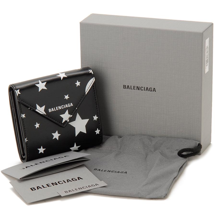 BALENCIAGA 3つ折り財布 BALENCIAGA（バレンシアガ） 三つ折り財布 レディース ブラック 637450