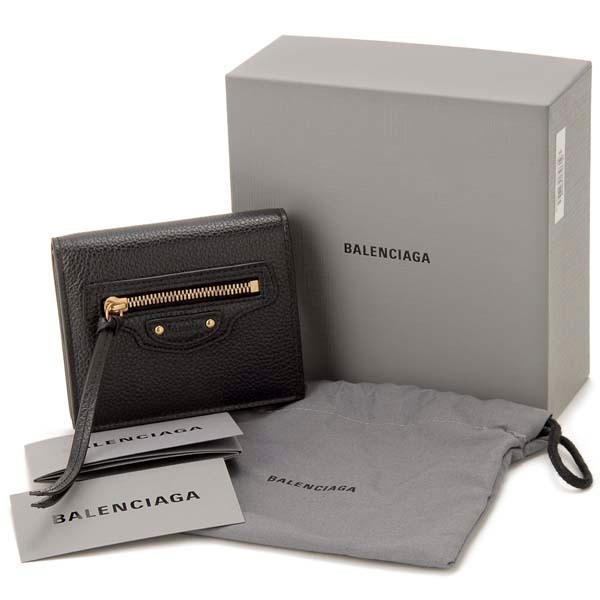 BALENCIAGA（バレンシアガ） 二つ折り財布 ブラック 640111 15Y0I 1000