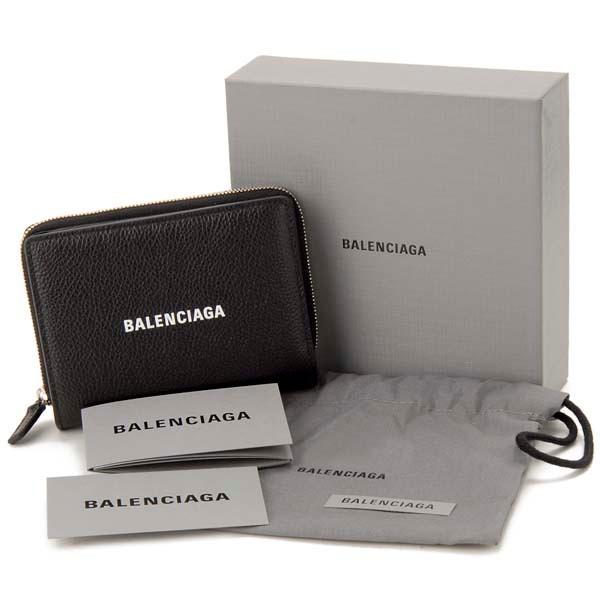 バレンシアガ BALENCIAGA 二つ折り財布 ブラック 650879 1IZI3 1090 