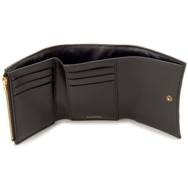 BALENCIAGA（バレンシアガ） 三つ折り財布 レディース ブラック 656045