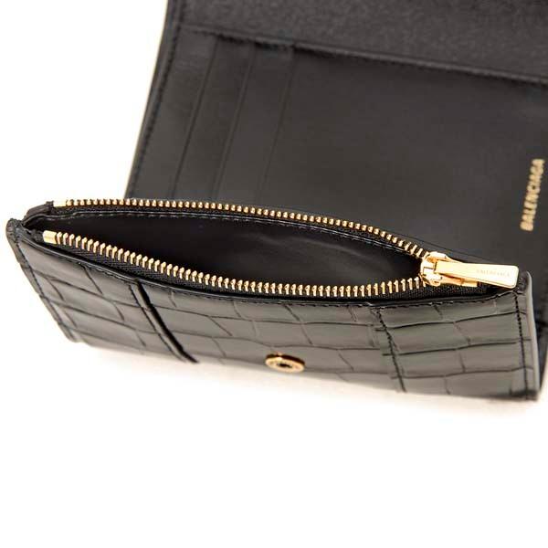BALENCIAGA（バレンシアガ） 三つ折り財布 レディース ブラック 656045