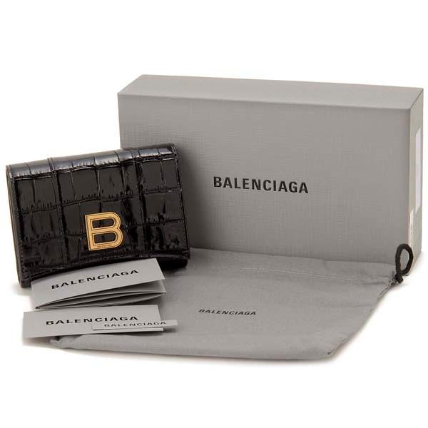 BALENCIAGA（バレンシアガ） 三つ折り財布 レディース ブラック 656045