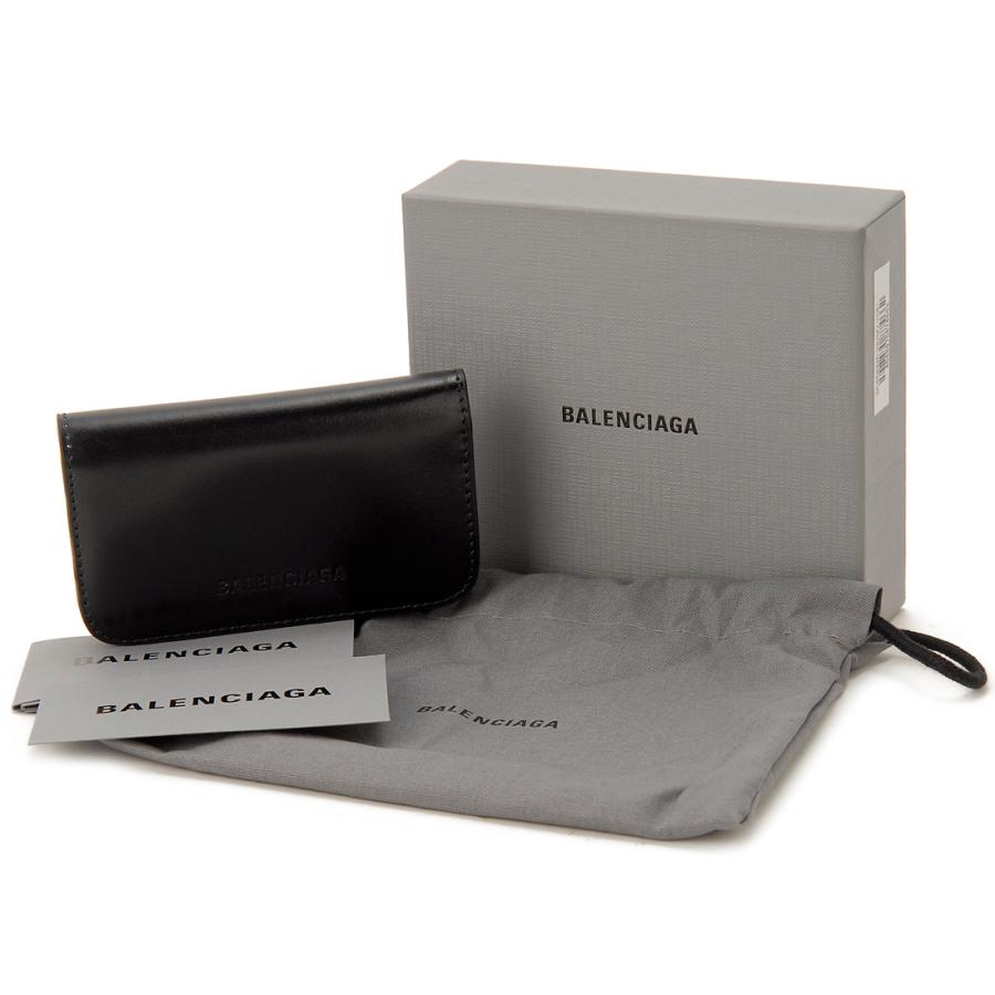 Balenciaga ブラック レザー キーケース　箱付き BALENCIAGA（バレンシアガ） キーケース ブラック 658345 23VMY 1081