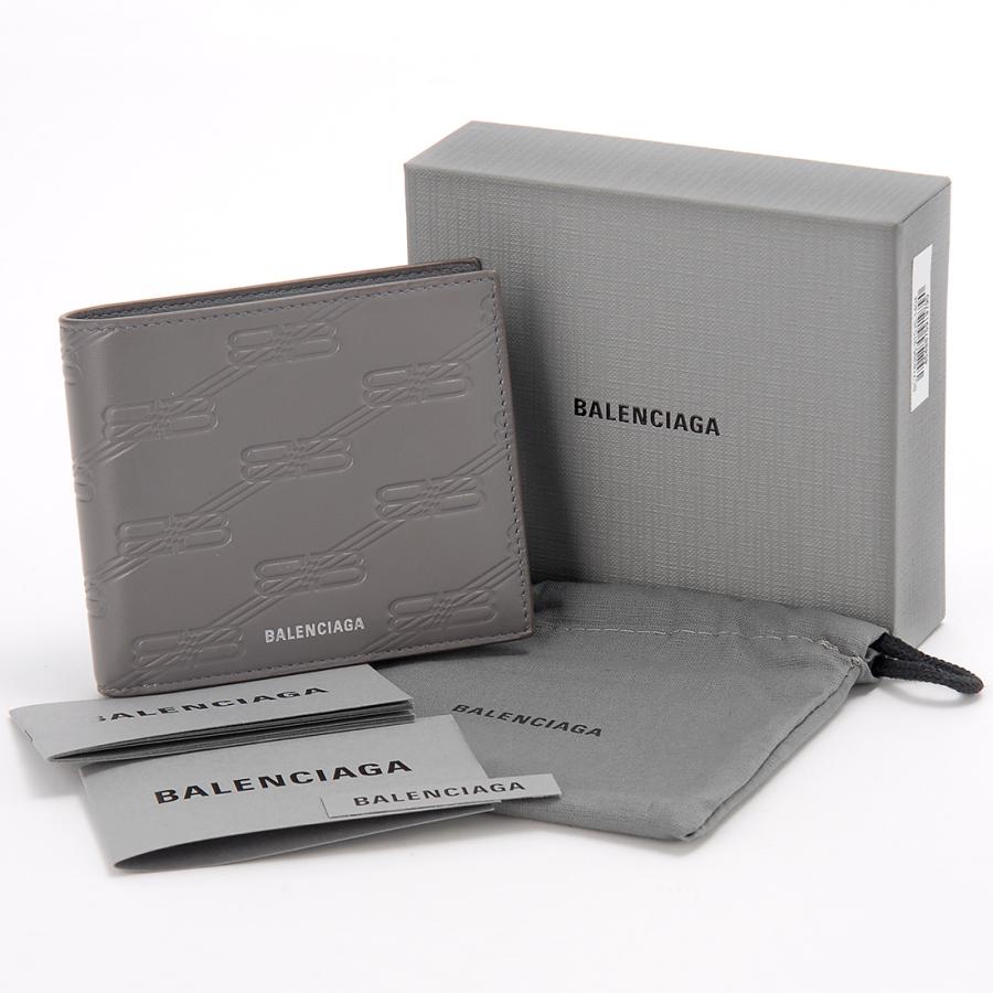 BALENCIAGA バレンシアガ 二つ折り財布 メンズ ブラック 718395 210JS  