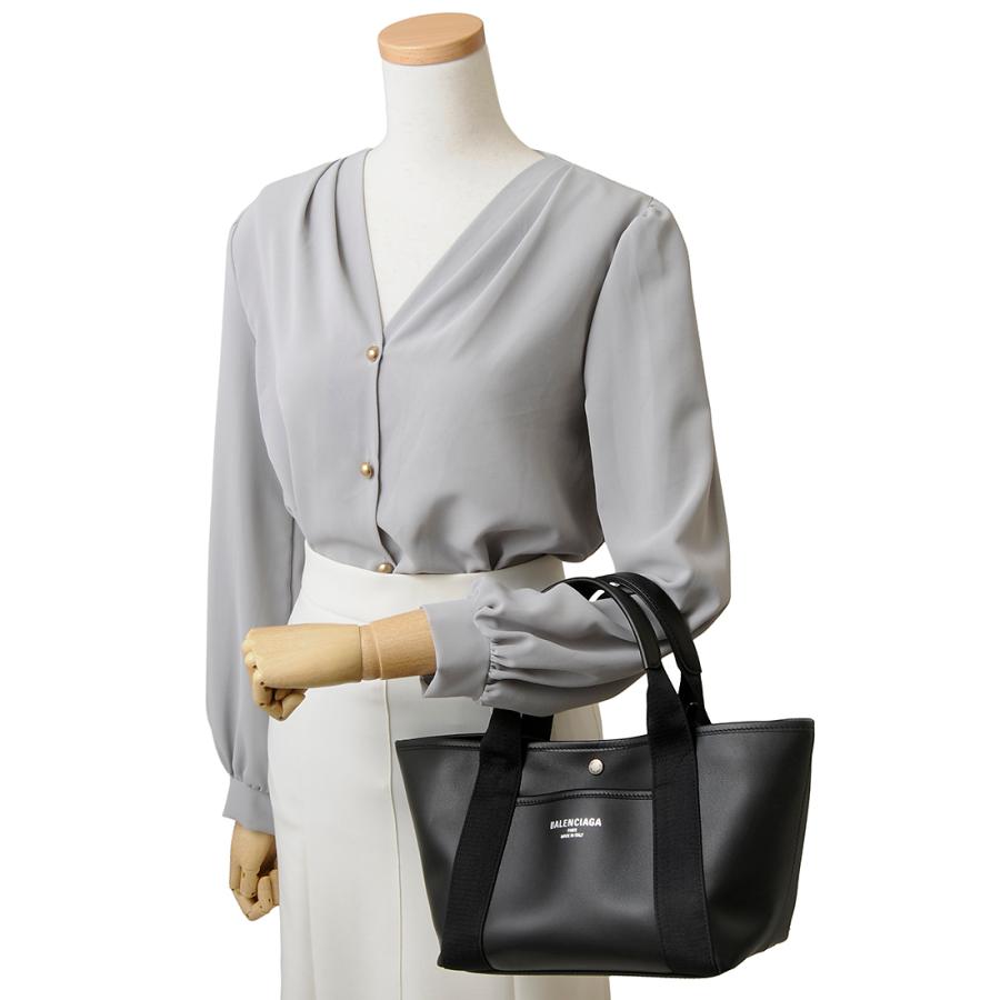 BALENCIAGA バレンシアガ トートバッグ M 国内発☆男女OK！BALENCIAGA ネイビーCAVASカバ トートバッグ M