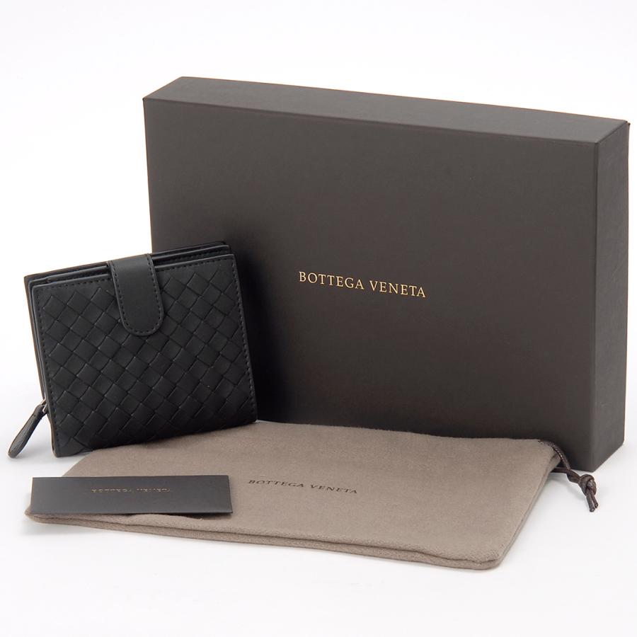 Bottega Veneta 二つ折り財布 NAPPA BOTTEGA VENETA 二つ折り財布 黒