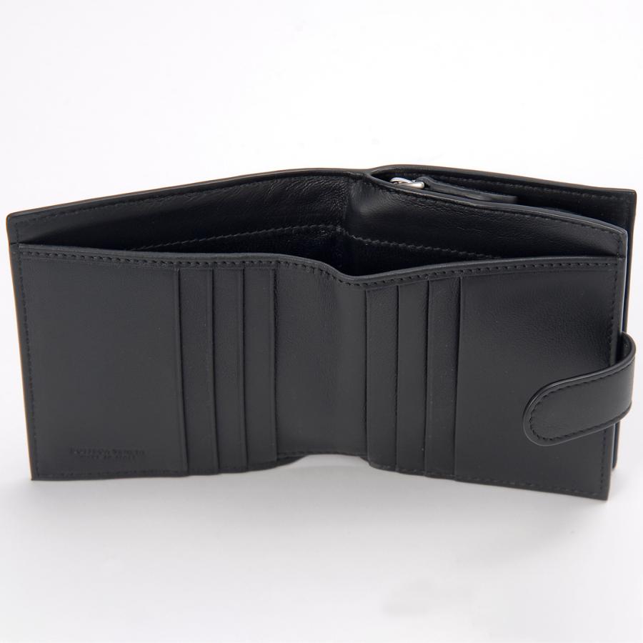 BOTTEGA VENETA（ボッテガ・ヴェネタ） 二つ折り財布 メンズ ブラック