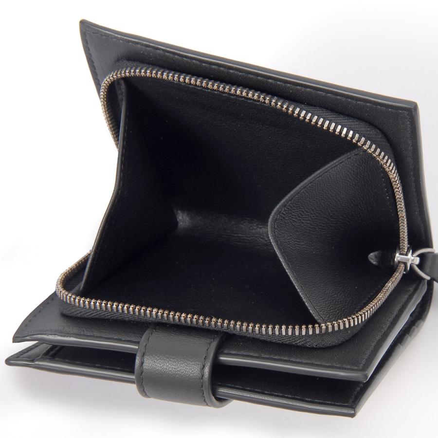 BOTTEGA VENETA（ボッテガ・ヴェネタ） 二つ折り財布 メンズ ブラック