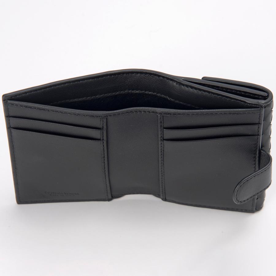 Bottega Veneta ボッテガヴェネタ 二つ折り財布 メンズ ブラック 382576V3UN18803 INTRECCIATOの画像