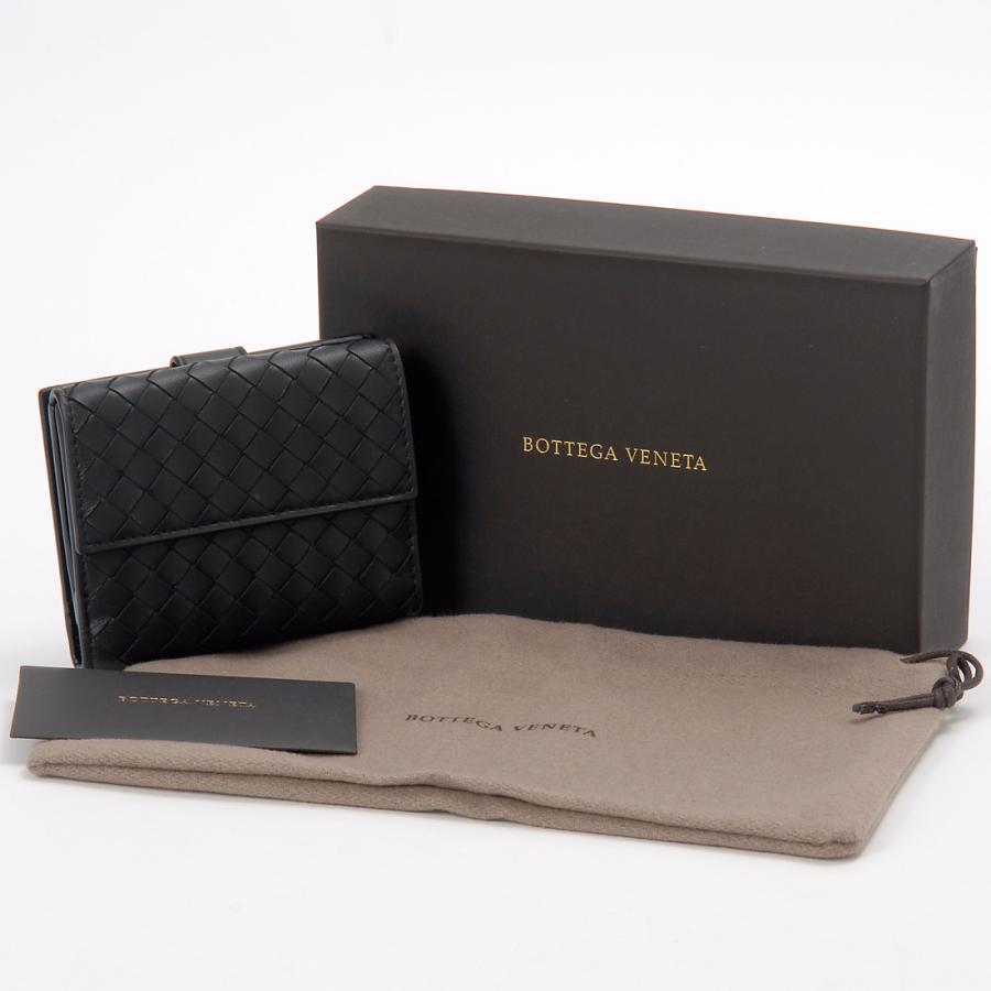 Bottega Veneta ボッテガヴェネタ 二つ折り財布 メンズ ブラック 382576V3UN18803 INTRECCIATOの画像