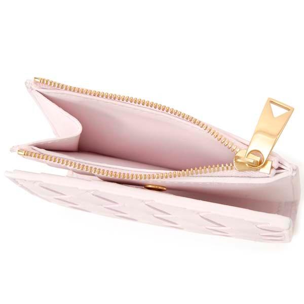 BOTTEGA VENETA（ボッテガ・ヴェネタ） 二つ折り財布 ピンク 608059