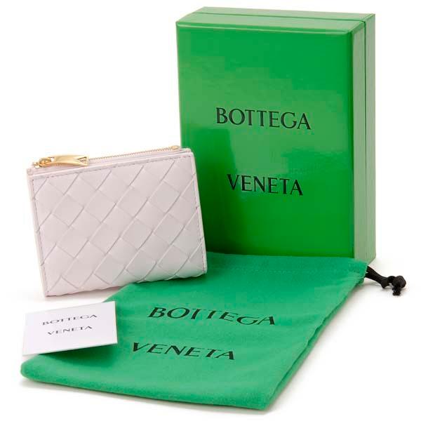 BOTTEGA VENETA（ボッテガ・ヴェネタ） 二つ折り財布 ピンク 608059