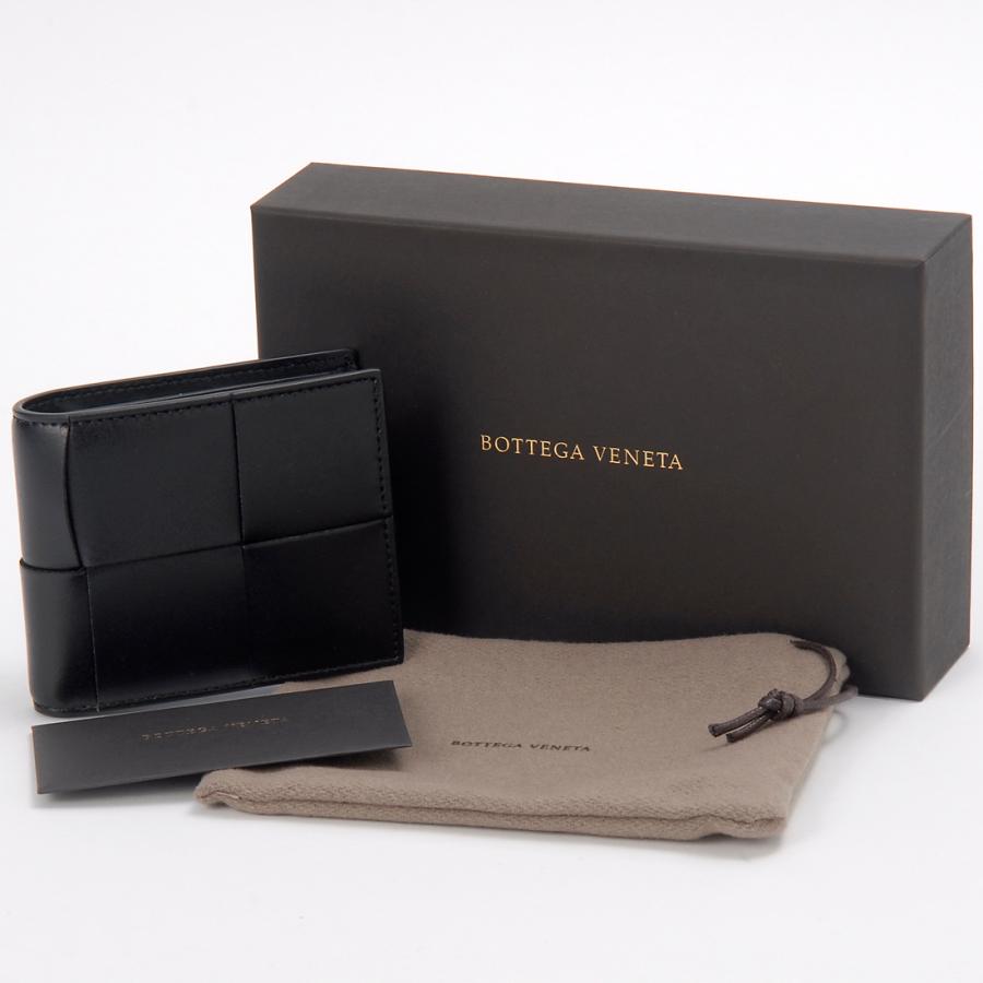BOTTEGA VENETA 二つ折り財布 ブラック BOTTEGA VENETA Bottega Veneta ボッテガヴェネタ 二つ折り財布