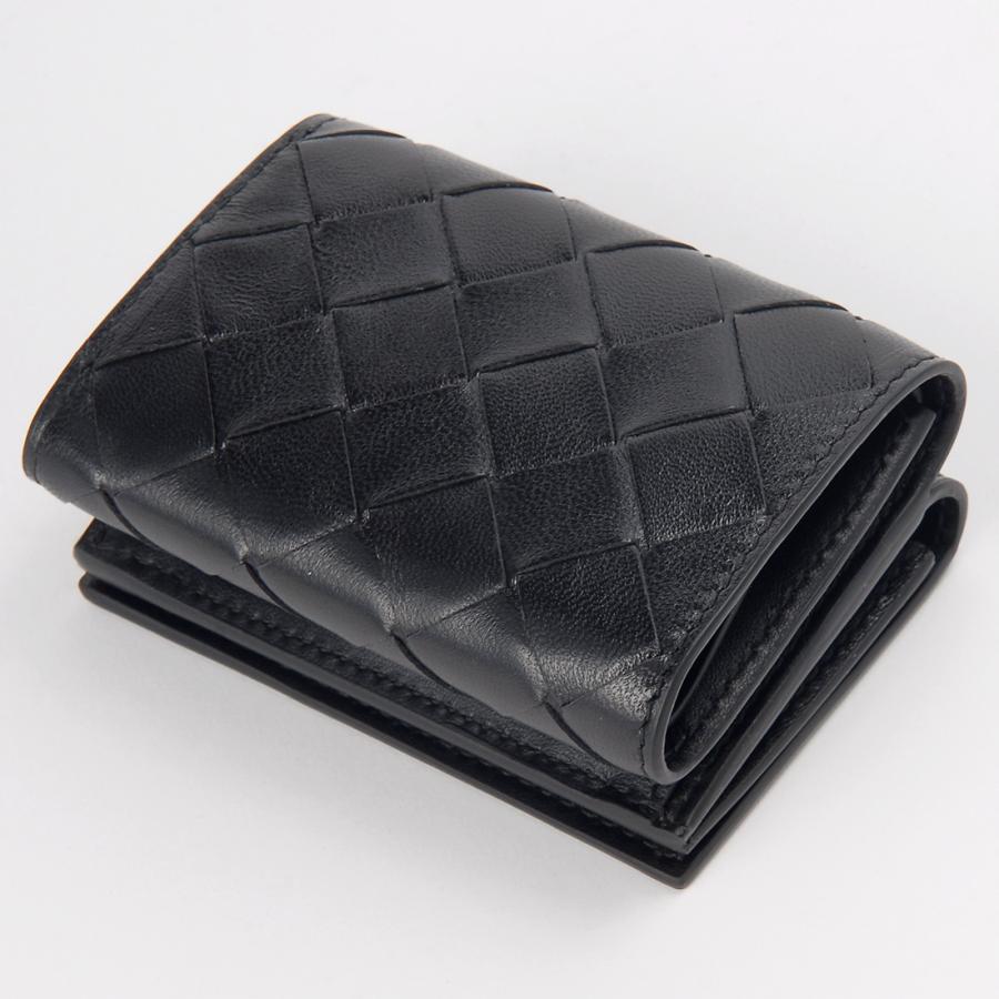ボーナスストアPlus10％対象店 ボッテガヴェネタ BOTTEGA VENETA 三つ折り財布 ブラック 666944 V3UH2 8425の画像