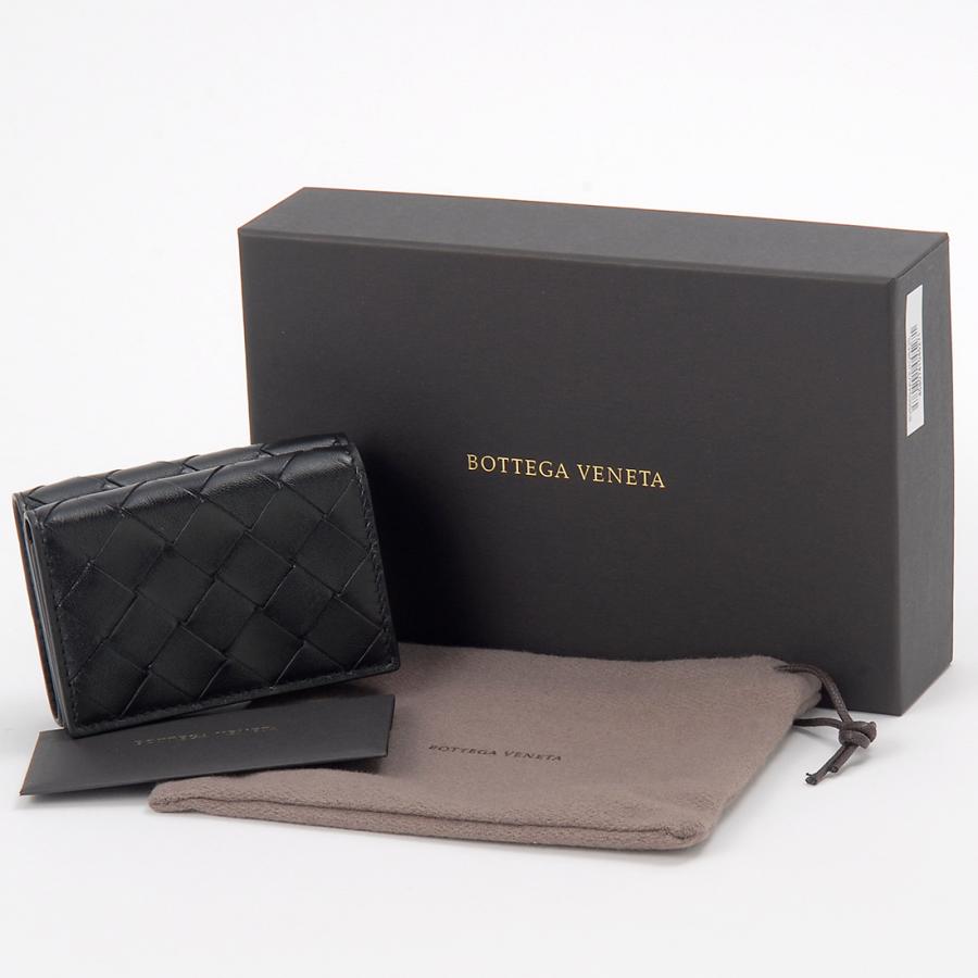 ボーナスストアPlus10％対象店 ボッテガヴェネタ BOTTEGA VENETA 三つ折り財布 ブラック 666944 V3UH2 8425の画像