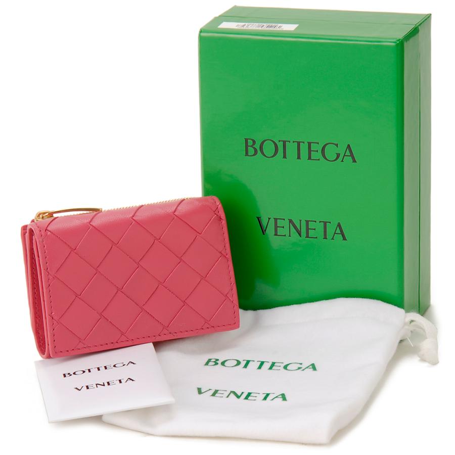 BOTTEGA VENETA ボッテガヴェネタ 折り財布 ピンク レディース BOTTEGA VENETA ボッテガヴェネタ 財布/二つ折り レディース 折