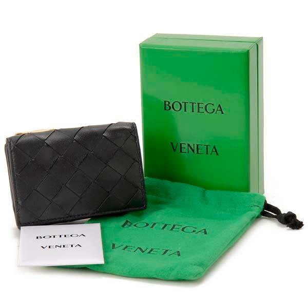 Bottega Veneta ボッテガヴェネタ 三つ折り財布 ブラック 690568 VCPP3 8425 イントレチャート | BOTTEGA VENETA | 04