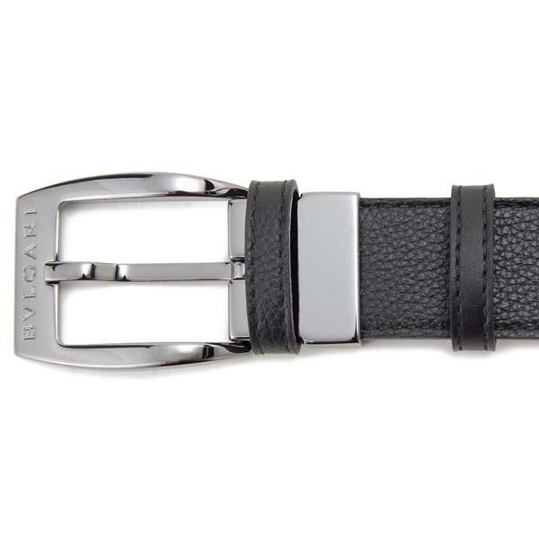 BVLGARI ブルガリ ベルト ブラック 黒 メンズ グレインカーフ BVLGARI ブルガリ ベルト ブラック 黒 メンズ グレインカーフ
