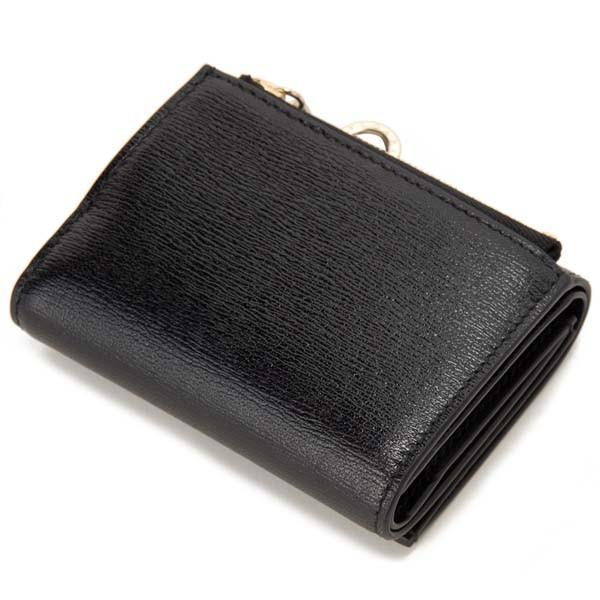超美品 BVLGARI ブルガリ コンパクト財布 レザー三つ折り財布 黒 本物 BVLGARI ブルガリ 財布 三つ折り財布 ミニ財布 小銭入れあり