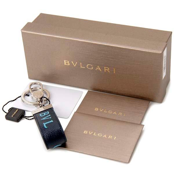 BVLGARI ブルガリ キーリング メンズ ネイビー 290855 ブルガリ
