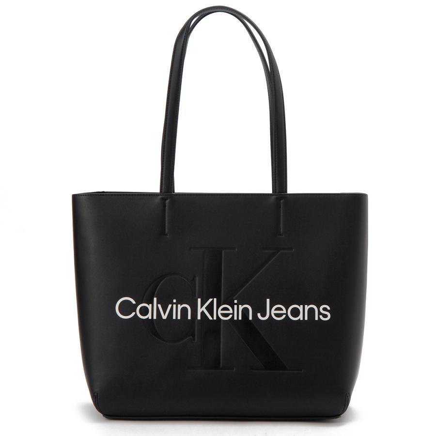   Jeans カルバンクラインジーンズ トートバッグ レディース ブラック K60K610276 BDS SHOPPER29 カルバンクラインジーンズ Calvin Klein Jeans トートバッグ