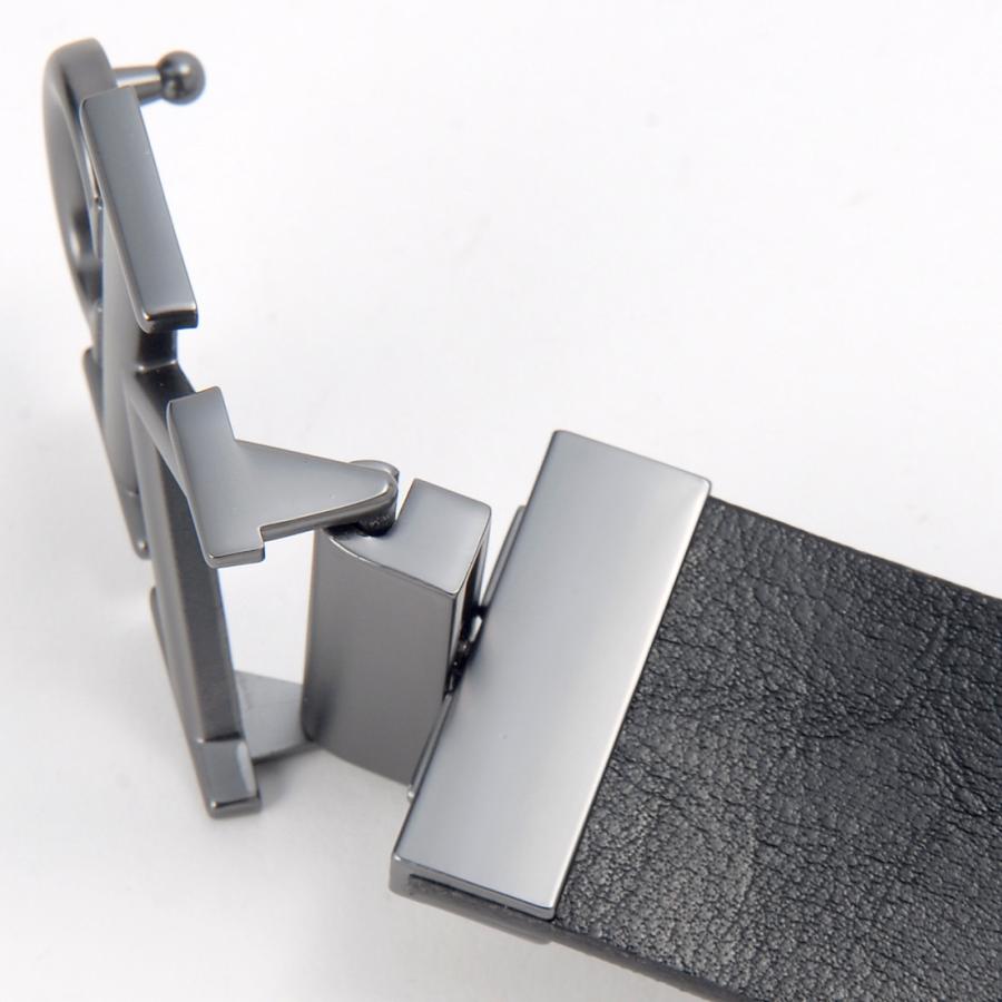   Jeans カルバンクラインジーンズ ベルト リバーシブル メンズ ブラック LV04G7033G UK4 MNGRM PLQ BCKL 35MM Calvin Klein Jeans（カルバンクラインジーンズ） ベルト リバーシブル