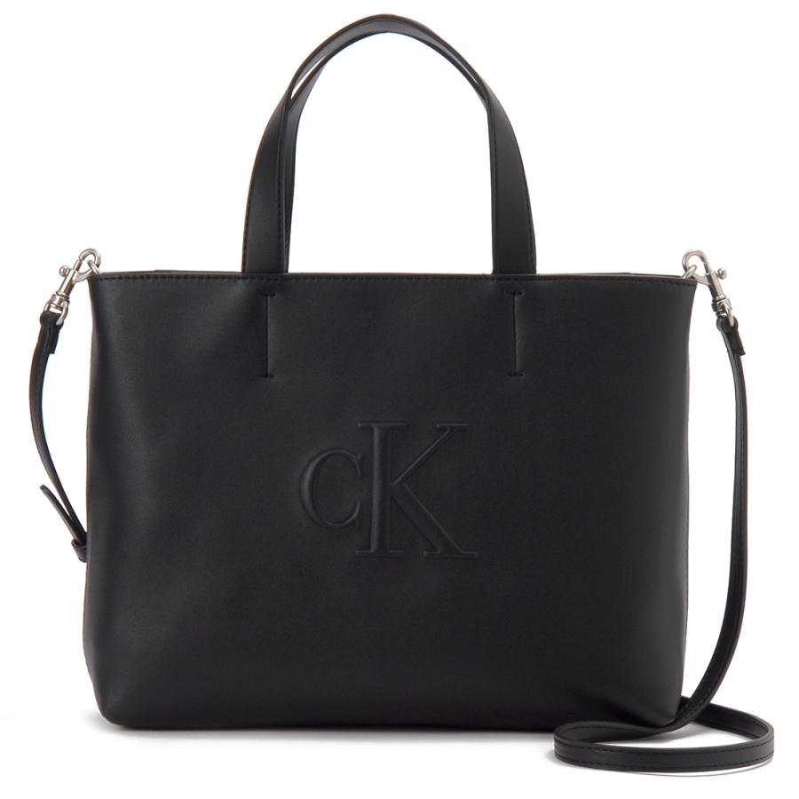   Jeans カルバンクラインジーンズ トートバッグ レディース ブラック LV04K3111G UB1 MINI EW TOTE Calvin Klein Jeans（カルバンクラインジーンズ） トートバッグ