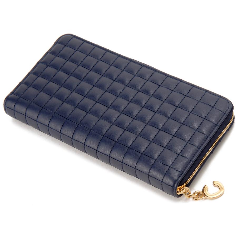 CELINE セリーヌ 長財布 ネイビー 10B55 3BFL 07BF ラージ CELINE セリーヌ 長財布 ネイビー 10B55 3BFL 07BF ラージ