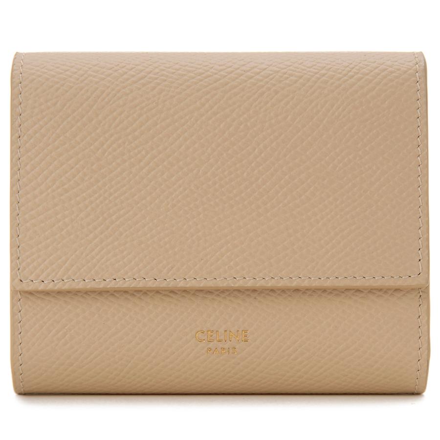 CELINE（セリーヌ） 三つ折り財布 レディース ベージュ 10B57 3BEL
