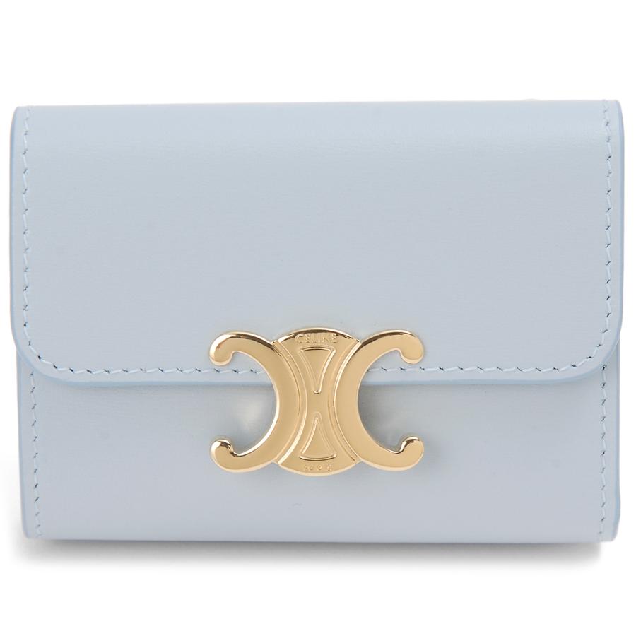 CELINE セリーヌ 三つ折り財布 レディース ブルー 10I65 3DPV CELINE セリーヌ 三つ折り財布 レディース ブルー 10I65 3DPV