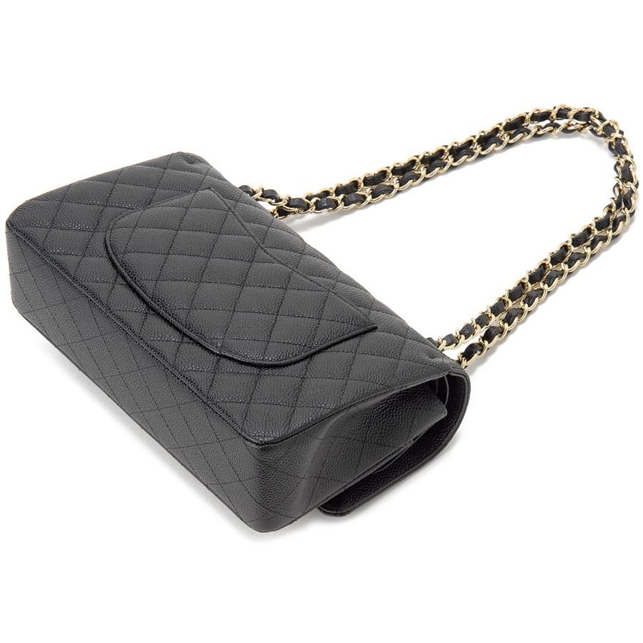 シャネル CHANEL ショルダーバッグ 01112-Y01864-C3906 マトラッセ キャビアスキン ブラック×ゴールド レディース バッグ｜s-select｜02