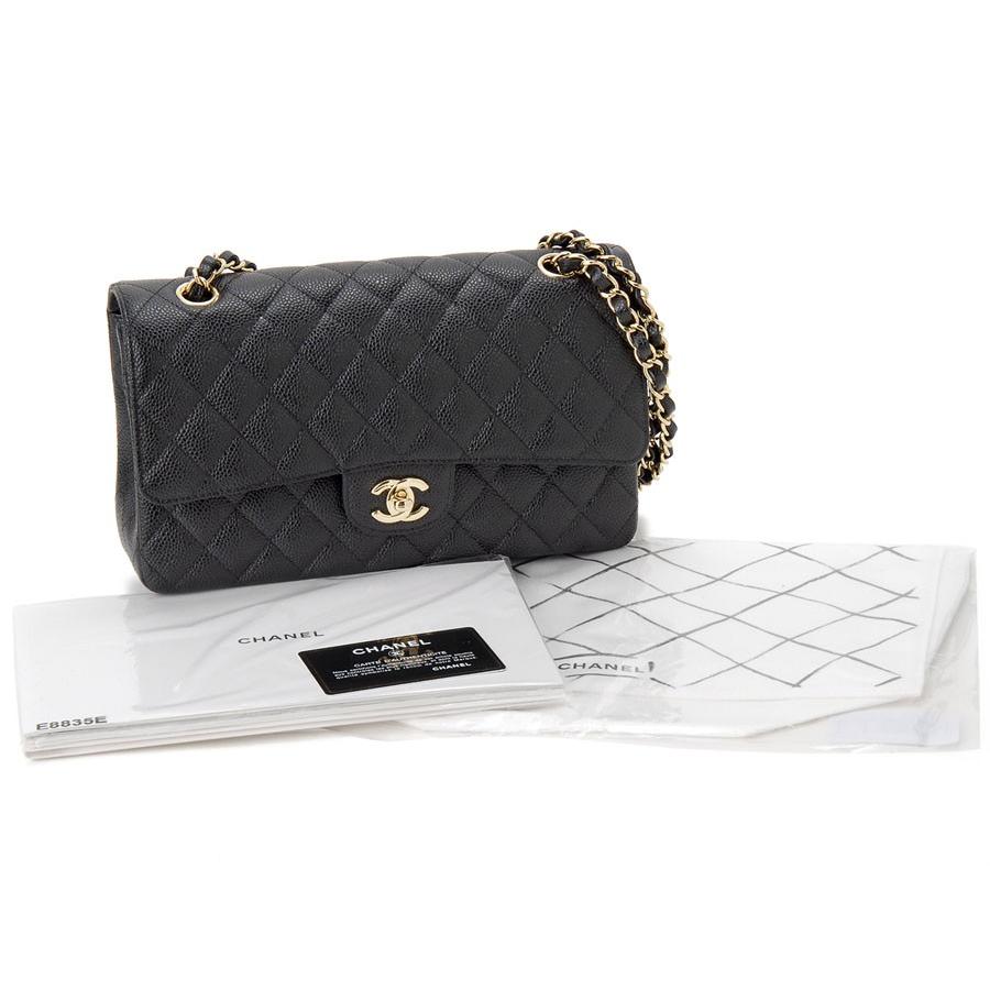 シャネル CHANEL ショルダーバッグ 01112-Y01864-C3906 マトラッセ キャビアスキン ブラック×ゴールド レディース バッグ｜s-select｜05