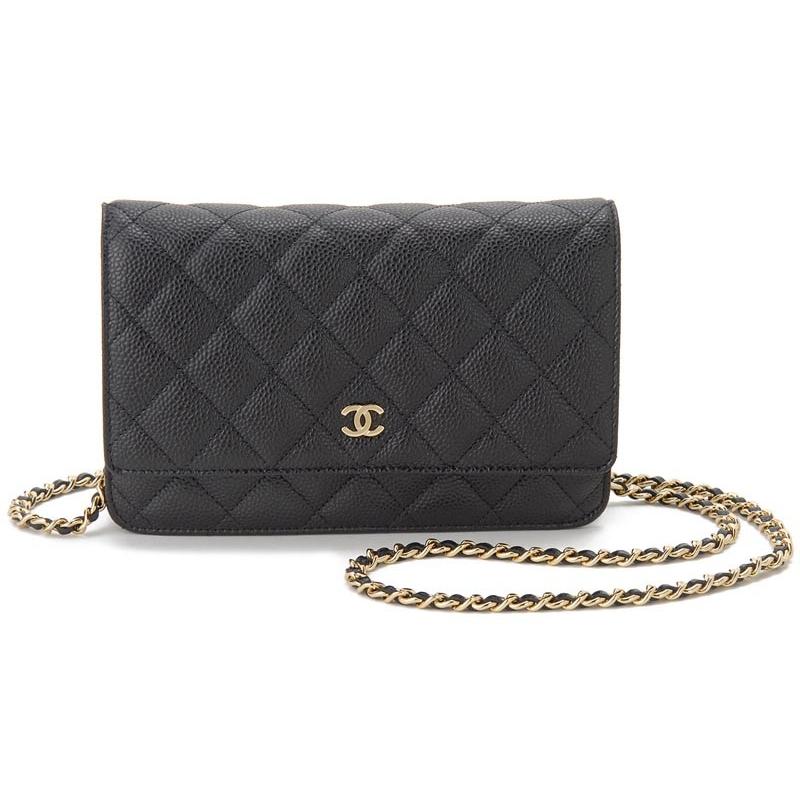 シャネル CHANEL 長財布 A33814 Y01864 C3906 マトラッセ チェーン