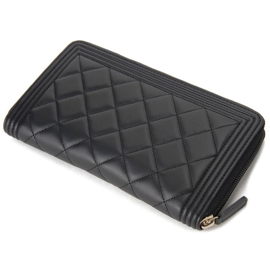 マトラッセ シャネル CHANEL ラウンドファスナー 長財布 A80757