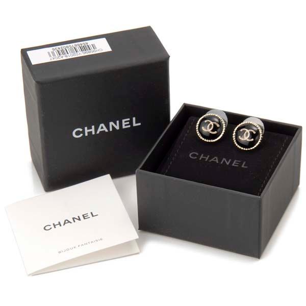 CHANEL シャネル ピアス レディース ブラック×ゴールド A95896 CHANEL シャネル ピアス レディース ブラック×ゴールド A95896