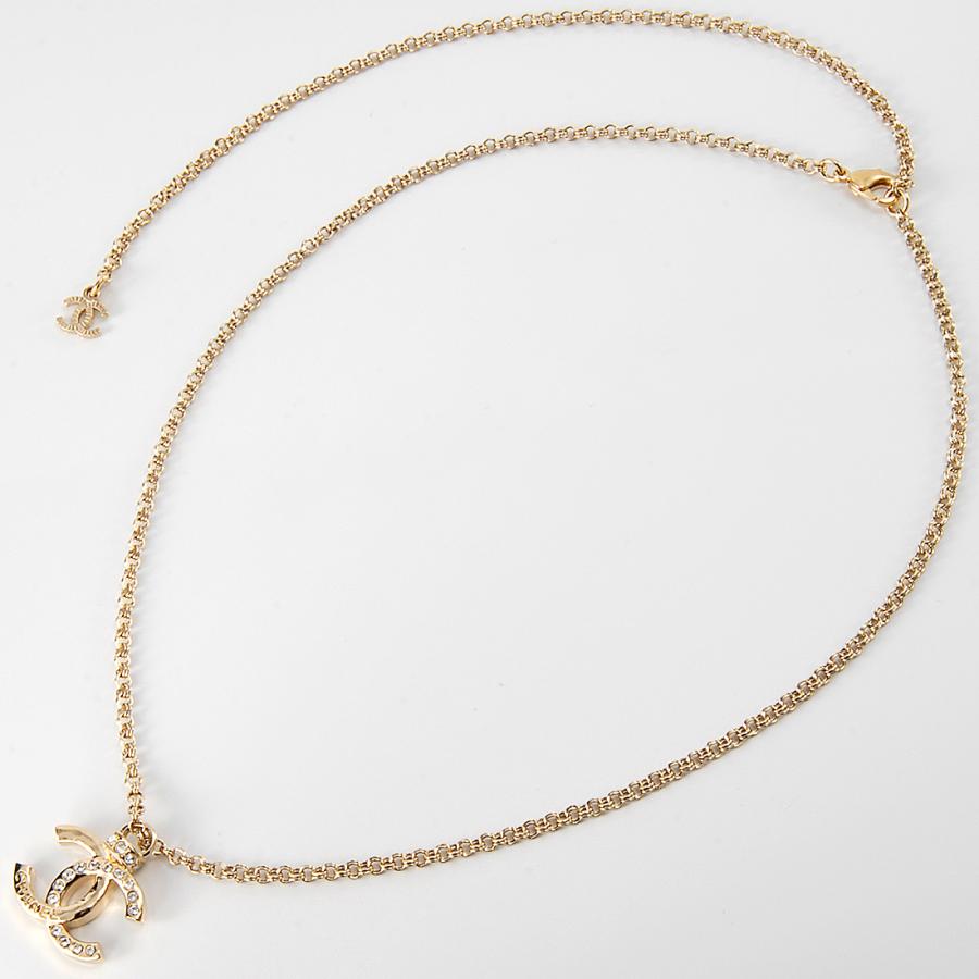 CHANELチャーム Au750シャネルデザイナーインスピレーションネックレス シャネル CHANEL ネックレス ココマーク チョーカー B24P CHANEL
