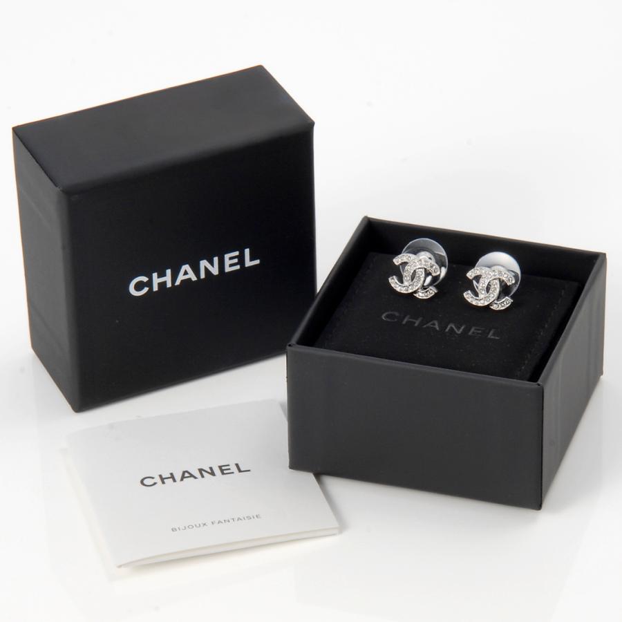 CHANEL シャネル ピアス レディース シルバー ABE100 Y02003 Z3502 CCマークの画像