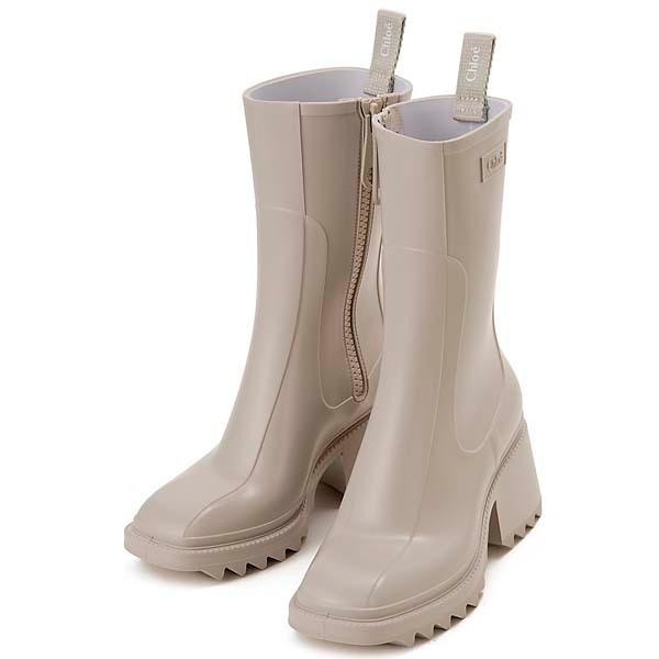 Chloé クロエ BETTY ベティ レインブーツ 長靴 ベージュ 39