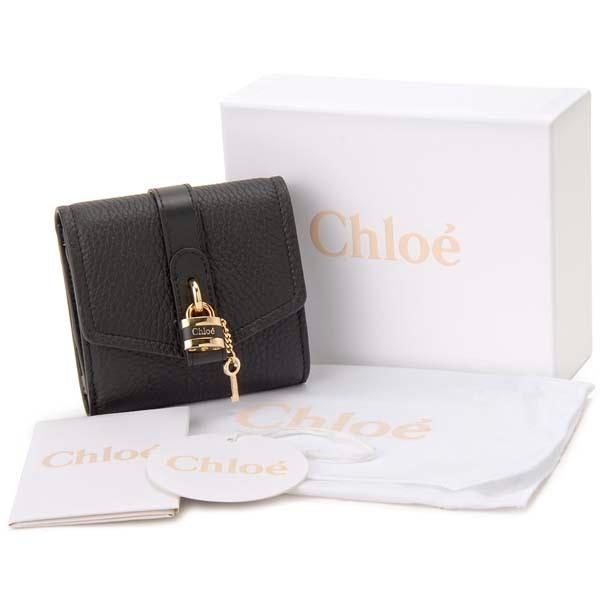 Chloe（クロエ） 三つ折り財布 レディース ブラック 20SP315 B71 001