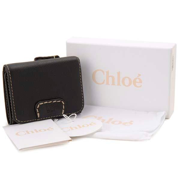 Chloe クロエ 三つ折り財布 レディースブラック 21WP161 F43 001 Chloe クロエ 三つ折り財布 レディース ブラック 21WP161 F43