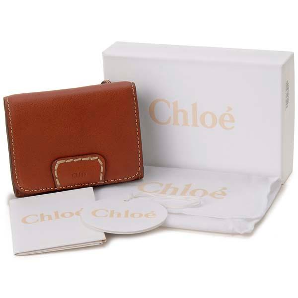 Chloe クロエ 三つ折り財布 レディース ブラウン 21WP161 F43