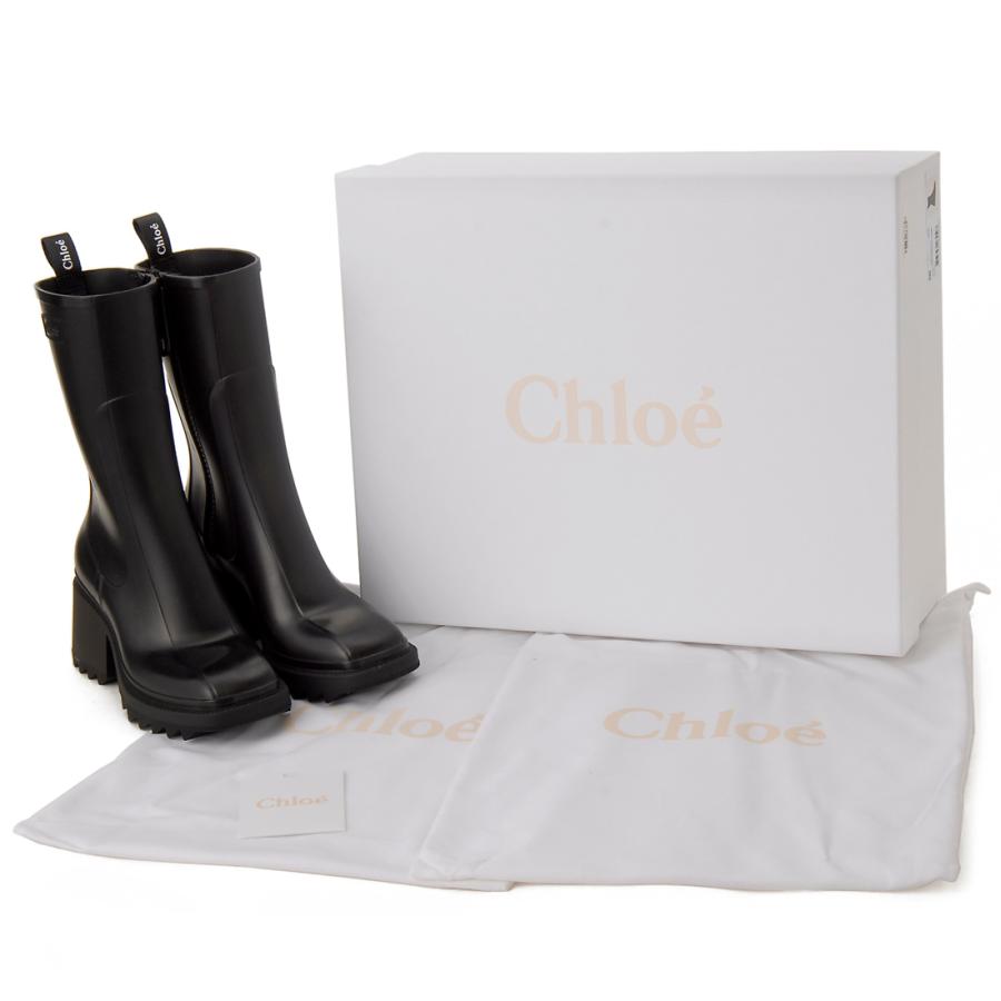 Chloe クロエ レインブーツ レディース ブラック 22A239Z2 001 BETTY