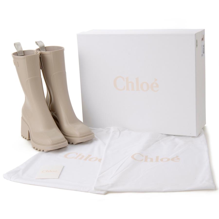 Chloe 目玉商品 クロエ レインブーツ レディース ノマドベージュ 