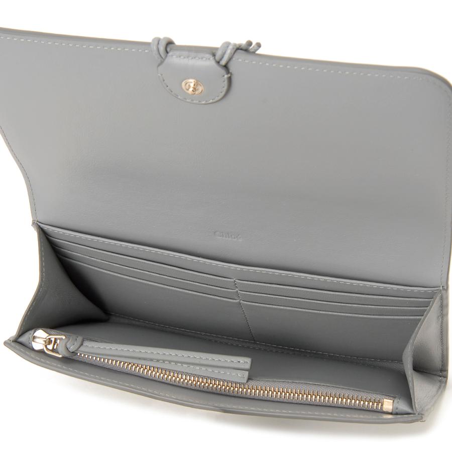 Chloe（クロエ） 長財布 レディース グレー 22AP331 I10 012 MALOU