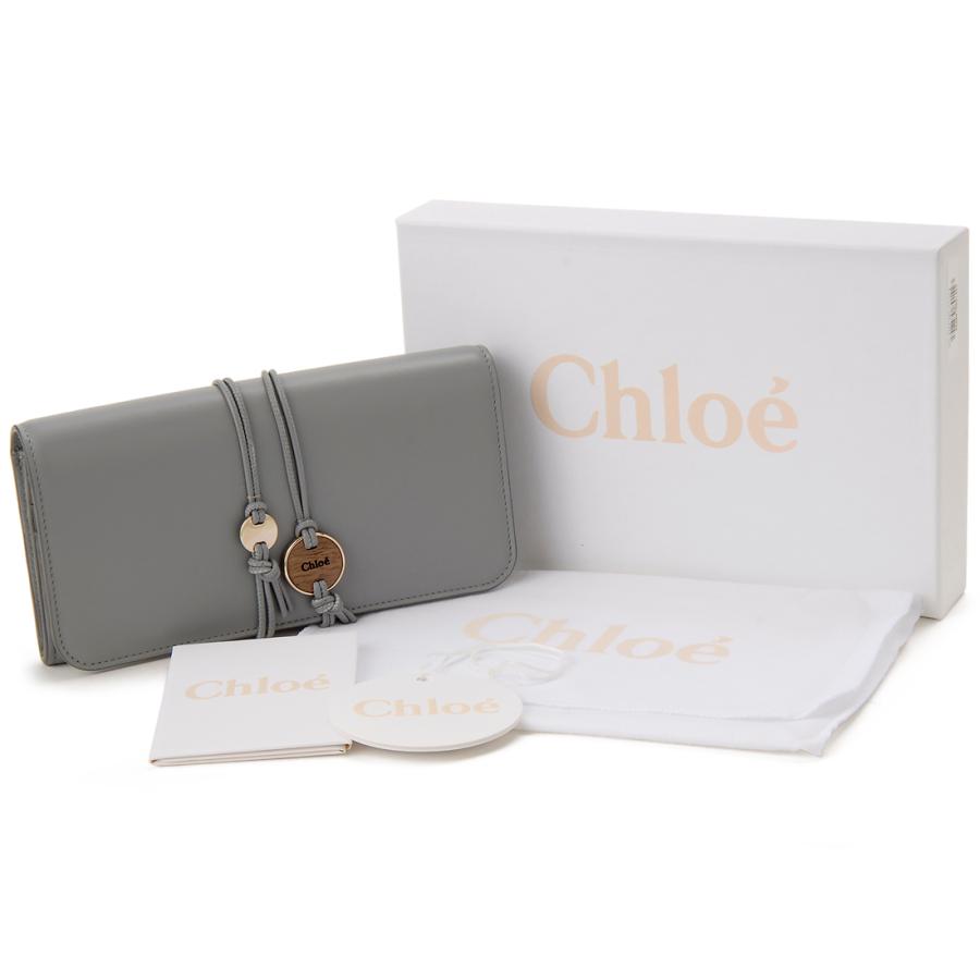 Chloe（クロエ） 長財布 レディース グレー 22AP331 I10 012 MALOU